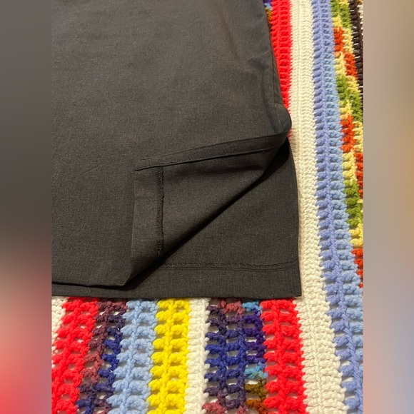 🥇 NY&Co. Grey Tuxedo Midi Leather Trim - Picture 3 of 11